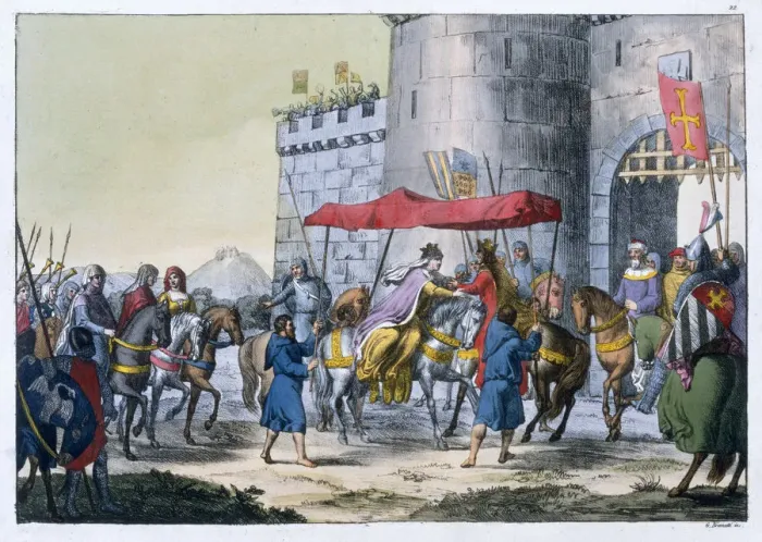 Framed Print : The wedding of Edward I and Eleanor of Castile, 1254 (19th century) Framed Print : The wedding of Edward I and Eleanor of Castile, 1254 (19th century)