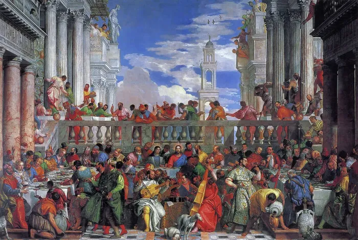 Framed Print : The Wedding Feast at Cana, 1563. Artist: Veronese, Paolo (1528-1588) Framed Print : The Wedding Feast at Cana, 1563. Artist: Veronese, Paolo (1528-1588)