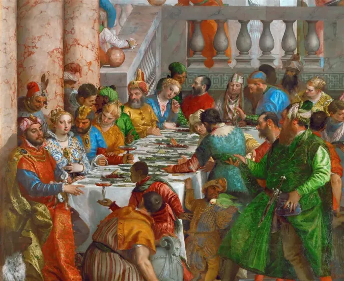 Framed Print : The Wedding Feast at Cana (Detail). Artist: Veronese, Paolo (1528-1588) Framed Print : The Wedding Feast at Cana (Detail). Artist: Veronese, Paolo (1528-1588)