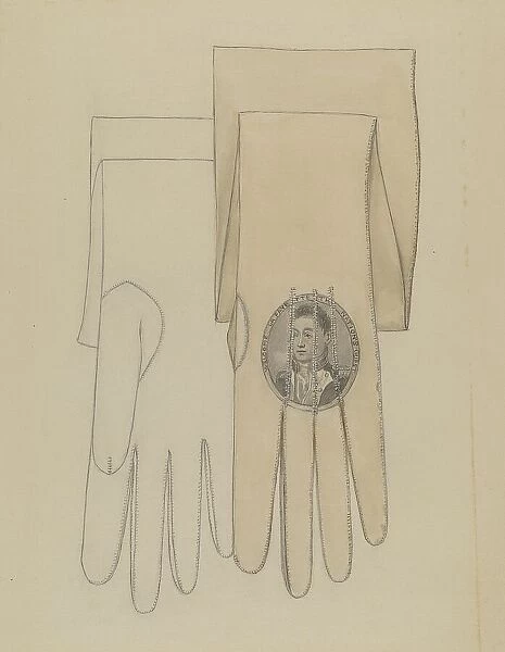 Wedding Gloves, 1935 / 1942. Creator: Jessie M. Benge
