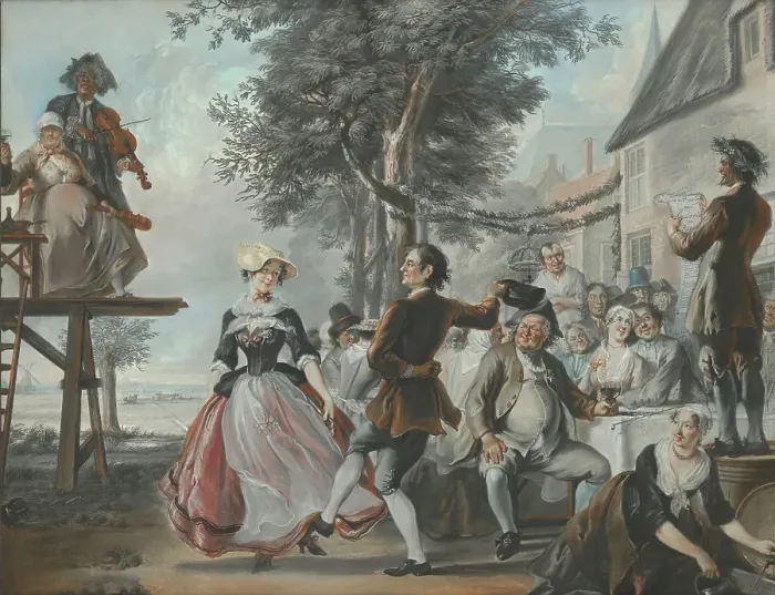 Framed Print : The Wedding of Kloris and Roosje, c1720-1750. Creator: Cornelis Troost Framed Print : The Wedding of Kloris and Roosje, c1720-1750. Creator: Cornelis Troost