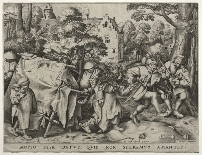Framed Print : The Wedding of Mopsus and Nisa, 1570. Creator: Pieter van der Heyden (Netherlandish, c Framed Print : The Wedding of Mopsus and Nisa, 1570. Creator: Pieter van der Heyden (Netherlandish, c
