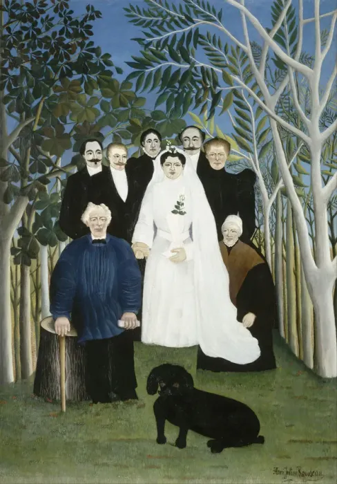 Framed Print : The Wedding Party. Artist: Rousseau, Henri Julien Felix (1844-1910) Framed Print : The Wedding Party. Artist: Rousseau, Henri Julien Felix (1844-1910)