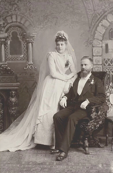 Wedding Portrait, late 19th century. Creators: Lewis M. Melander, L