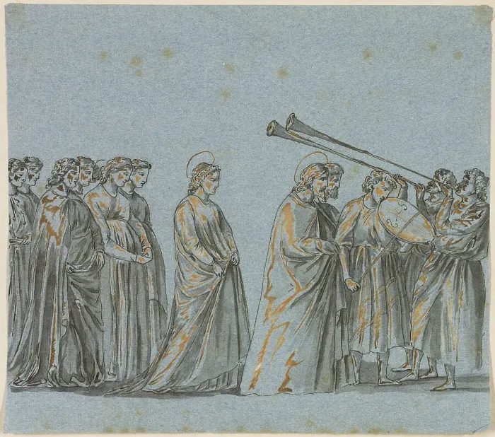 Framed Print : Wedding Procession of Mary and Joseph, n.d. Creator: Unknown Framed Print : Wedding Procession of Mary and Joseph, n.d. Creator: Unknown