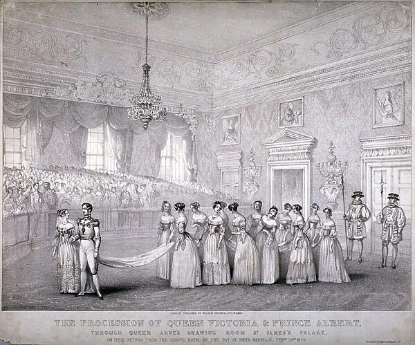 Wedding of Queen Victoria and Prince Albert, St Jamess Palace, Westminster, London, 1840