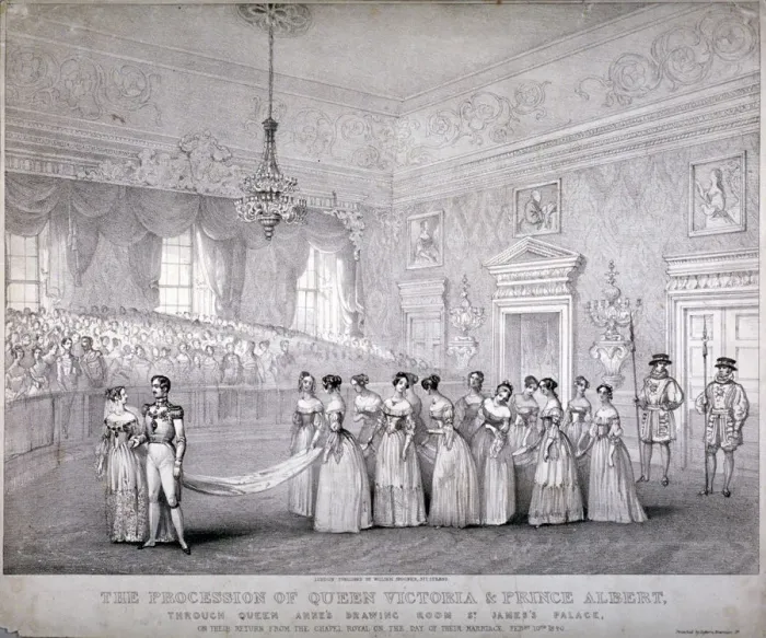 Framed Print : Wedding of Queen Victoria and Prince Albert, St Jamess Palace, Westminster, London, 1840 Framed Print : Wedding of Queen Victoria and Prince Albert, St Jamess Palace, Westminster, London, 1840