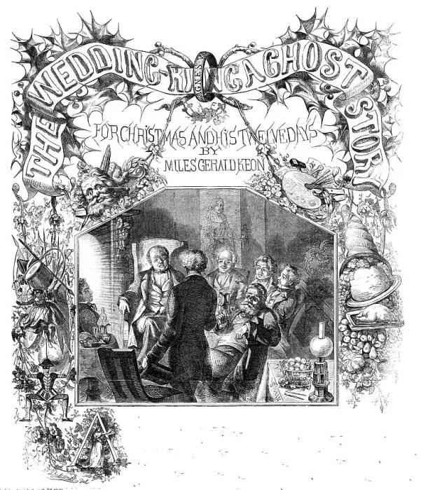 Framed Print : The Wedding Ring - a Ghost Story for Christmas and his Twelve Days, by Miles Gerald Keon, 1857. Creator: Joseph Swain Framed Print : The Wedding Ring - a Ghost Story for Christmas and his Twelve Days, by Miles Gerald Keon, 1857. Creator: Joseph Swain