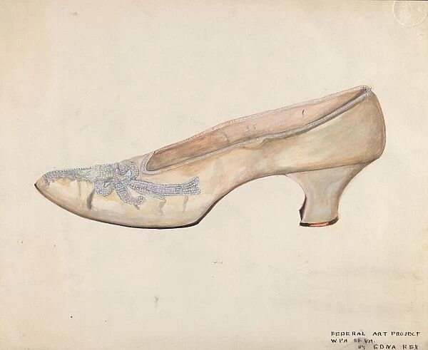 Wedding Slippers, 1935  /  1942. Creator: Edna C. Rex