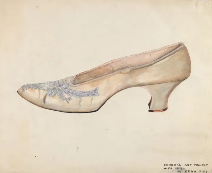 Framed Print : Wedding Slippers, 1935 / 1942. Creator: Edna C. Rex Framed Print : Wedding Slippers, 1935 / 1942. Creator: Edna C. Rex