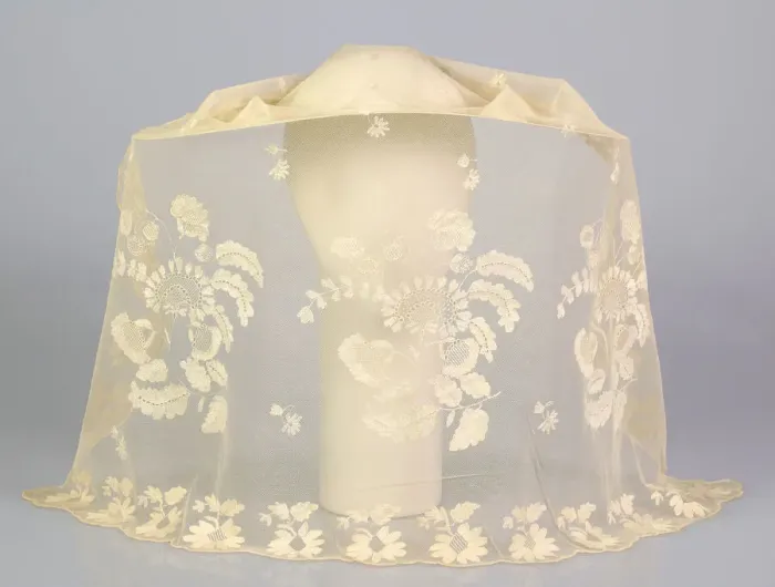 Framed Print : Wedding veil, British, 1846. Creator: Unknown Framed Print : Wedding veil, British, 1846. Creator: Unknown