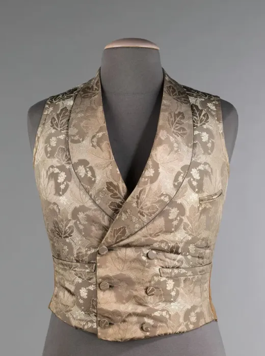 Framed Print : Wedding vest, British, 1840-49. Creator: Unknown Framed Print : Wedding vest, British, 1840-49. Creator: Unknown