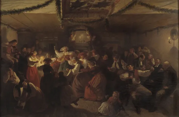 Framed Print : The Wedding in Vingaker, 1857. Creator: Wallander, Josef Wilhelm (1821-1888) Framed Print : The Wedding in Vingaker, 1857. Creator: Wallander, Josef Wilhelm (1821-1888)