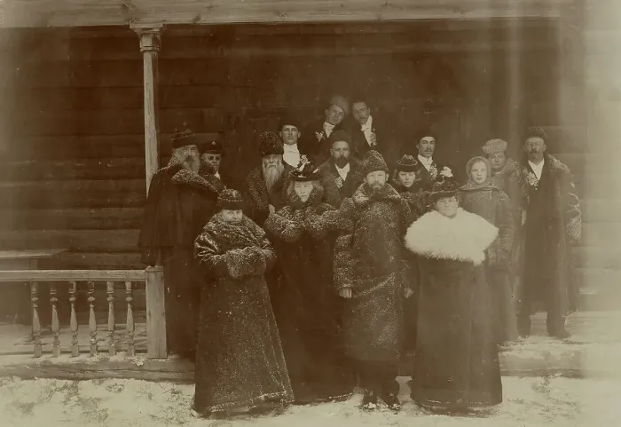 Framed Print : Wedding of Yudin L.G. son of G.V. Yudin, Krasnoyarsk merchant, wine merchant, gold miner, 1900. Creator: Unknown
