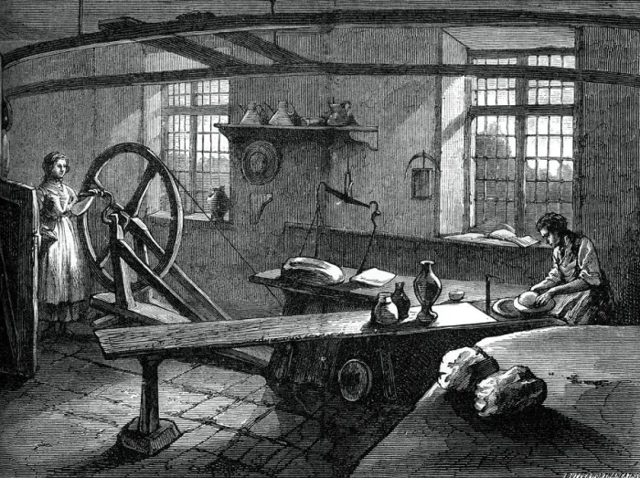 Framed Print : Wedgwood at work, (c1880). Artist: Butterworth and Heath Framed Print : Wedgwood at work, (c1880). Artist: Butterworth and Heath