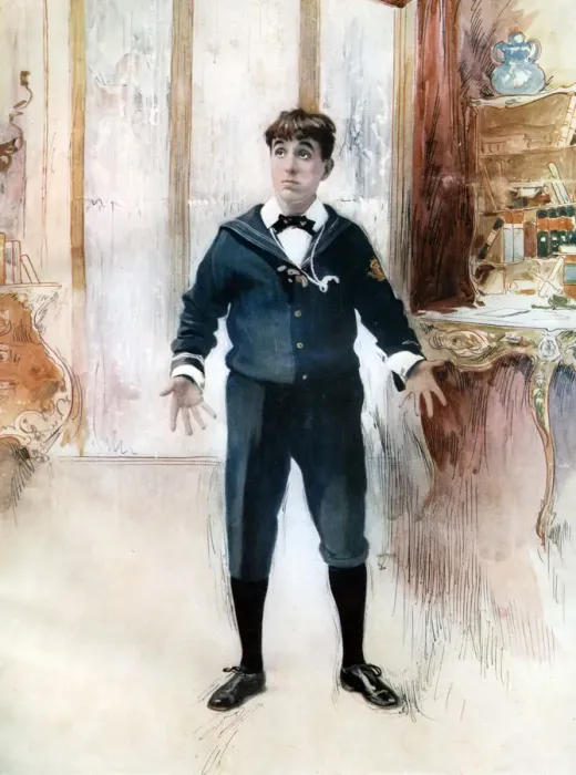 Framed Print : Weedon Grossmith in The New Boy, c1902. Artist: Ellis & Walery Framed Print : Weedon Grossmith in The New Boy, c1902. Artist: Ellis & Walery