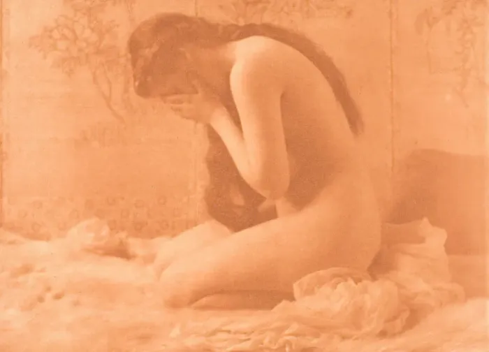 Framed Print : Weeping Magdalen, c. 1897. Creator: Charles I. Berg Framed Print : Weeping Magdalen, c. 1897. Creator: Charles I. Berg