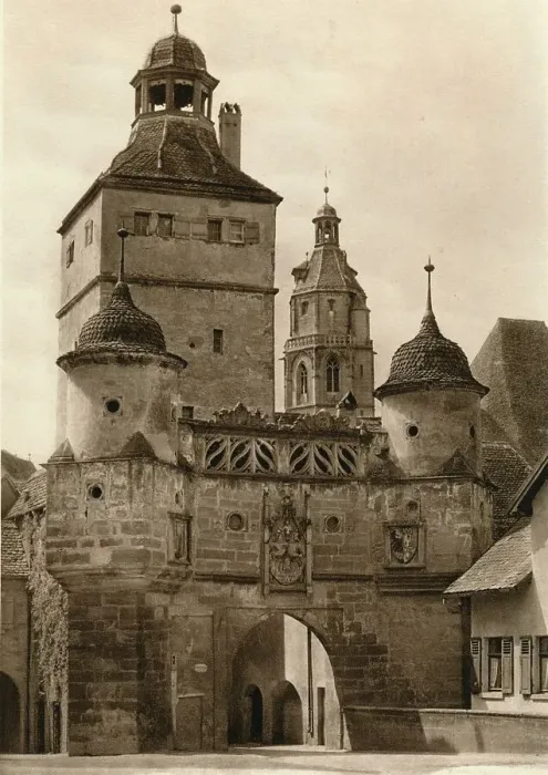 Framed Print : Weissenburg - Ellinger Gate, 1931. Artist: Kurt Hielscher Framed Print : Weissenburg - Ellinger Gate, 1931. Artist: Kurt Hielscher