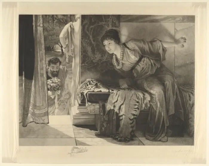 Framed Print : Welcome Footsteps (Well-known Footsteps), May 7, 1883. Creator: Leopold Lowenstam Framed Print : Welcome Footsteps (Well-known Footsteps), May 7, 1883. Creator: Leopold Lowenstam