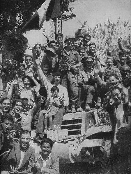 Welcoming the Eighth Army into Gabes, 1943. Creator: Unknown