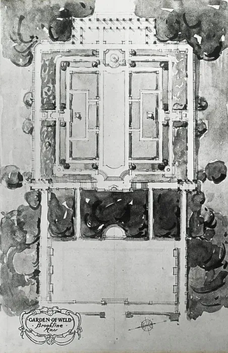 Framed Print : Weld, Larz Anderson house, 151 Newton Street, Brookline, Massachusetts. between 1915 and 1925. Creator: Frances Benjamin Johnston. Weld, Larz Anderson house, 151 Newton Street, Brookline, Massachusetts. between 1915 and 1925 Framed Print : Weld, Larz Anderson house, 151 Newton Street, Brookline, Massachusetts. between 1915 and 1925. Creator: Frances Benjamin Johnston. Weld, Larz Anderson house, 151 Newton Street, Brookline, Massachusetts. between 1915 and 1925