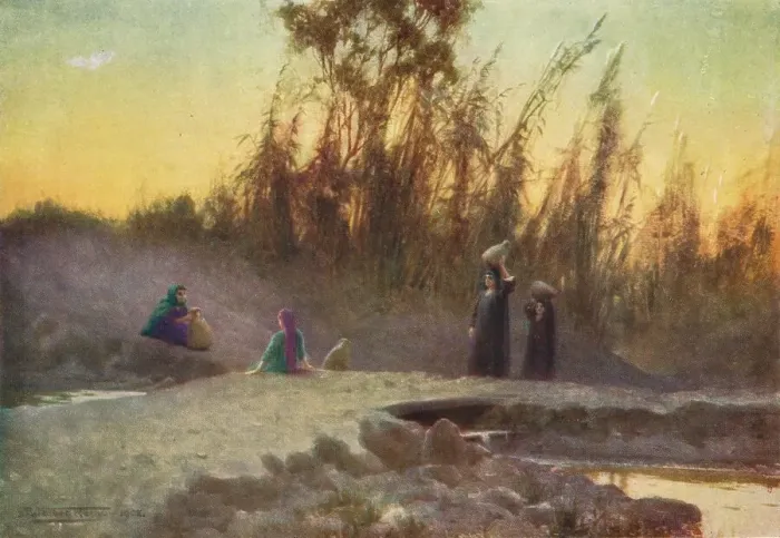 Framed Print : At the Well, c1880, (1904). Artist: Robert George Talbot Kelly Framed Print : At the Well, c1880, (1904). Artist: Robert George Talbot Kelly