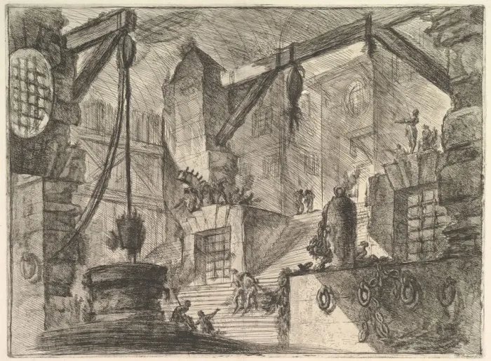 Framed Print : The Well, from Carceri d invenzione (Imaginary Prisons), ca. 1749-50 Framed Print : The Well, from Carceri d invenzione (Imaginary Prisons), ca. 1749-50