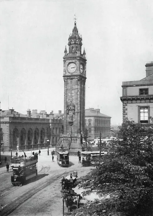 Framed Print : A Well-Known Belfast Landmark, 1910 Framed Print : A Well-Known Belfast Landmark, 1910