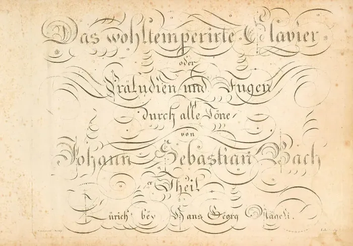 Framed Print : The Well-Tempered Clavier or Preludes and Fugues through all the tones by Johann Sebastian Bach, 1801 Creator: Anonymous Framed Print : The Well-Tempered Clavier or Preludes and Fugues through all the tones by Johann Sebastian Bach, 1801 Creator: Anonymous