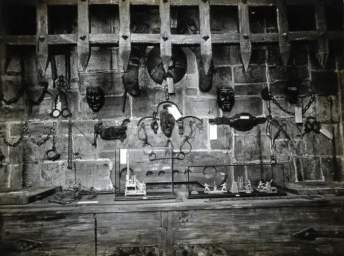 Framed Print : Wellcome Historical Medical Museum, Wigmore Street, London: a display of instruments.. c1920s. Creator: Unknown Framed Print : Wellcome Historical Medical Museum, Wigmore Street, London: a display of instruments.. c1920s. Creator: Unknown