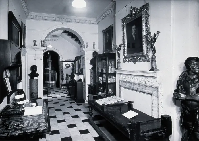 Framed Print : The Wellcome Historical Medical Museum, 28 Portman Square, London: the Entrance Hall, c, 1954. Creator: Unknown Framed Print : The Wellcome Historical Medical Museum, 28 Portman Square, London: the Entrance Hall, c, 1954. Creator: Unknown