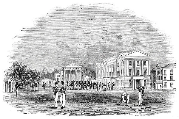 The Wellington Barracks, St Jamess Park, 1844. Creator: Unknown