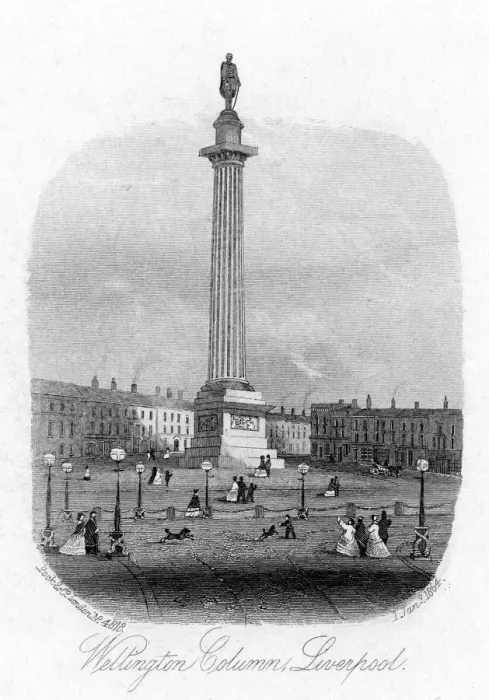 Framed Print : Wellington Column, Liverpool, 1864 Framed Print : Wellington Column, Liverpool, 1864