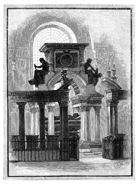 Framed Print : Wellington Monument, St Pauls Cathedral, London, c1888 Framed Print : Wellington Monument, St Pauls Cathedral, London, c1888