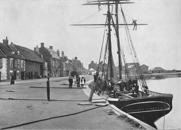 Framed Print : Wells - The Quay, 1895 Framed Print : Wells - The Quay, 1895