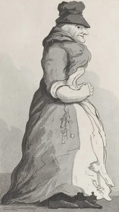 Framed Print : A Welsh Landlady, from Remarks on a Tour to North and South Wales, in the year 1797, 1800. Creator: John Hill Framed Print : A Welsh Landlady, from Remarks on a Tour to North and South Wales, in the year 1797, 1800. Creator: John Hill