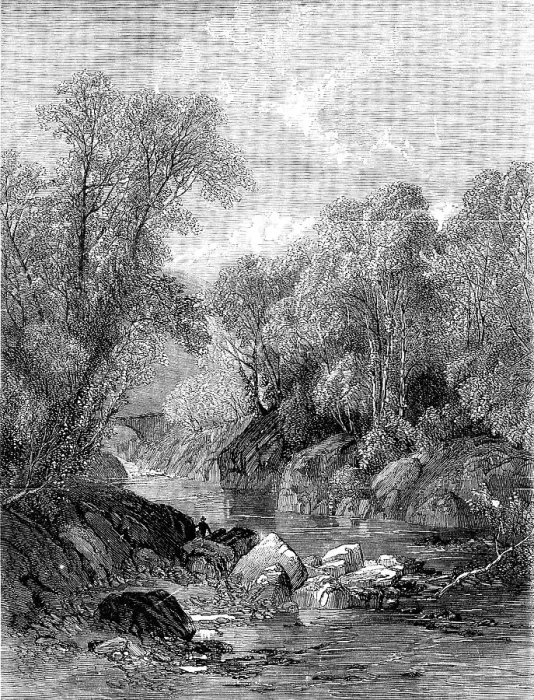 Framed Print : Welsh River Scenery - painted by F. W. Hulme, 1858. Creator: Unknown. Welsh River Scenery - painted by F. W. Hulme, 1858. Creator: Unknown Framed Print : Welsh River Scenery - painted by F. W. Hulme, 1858. Creator: Unknown. Welsh River Scenery - painted by F. W. Hulme, 1858. Creator: Unknown