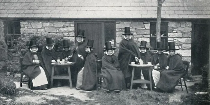 Framed Print : A Welsh tea party, 1912 Framed Print : A Welsh tea party, 1912