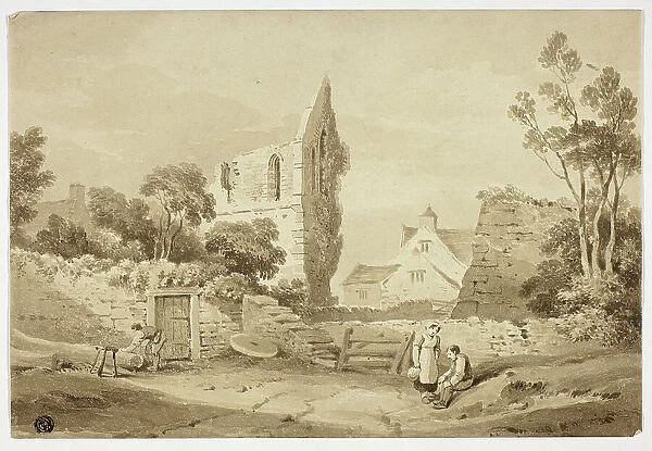 Wenlock Abbey, Sharpshire, n.d. Creator: George Augustus Holmes