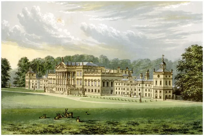 Framed Print : Wentworth Woodhouse, Yorkshire, home of Earl Fitzwilliam, c1880 Framed Print : Wentworth Woodhouse, Yorkshire, home of Earl Fitzwilliam, c1880
