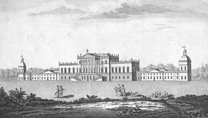 Framed Print : Wentworth Woodhouse, Yorkshire, c1780 Framed Print : Wentworth Woodhouse, Yorkshire, c1780