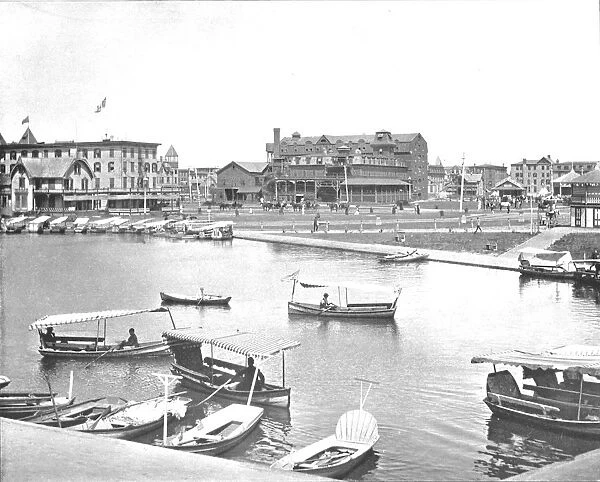 Wesley Lake, Asbury Park, New Jersey, USA, c1900. Creator: Unknown