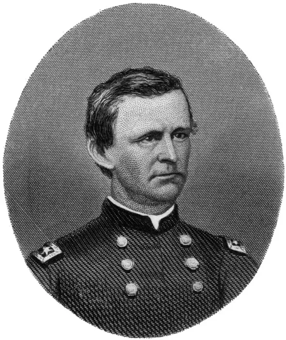 Framed Print : Wesley Merritt, Union Army general, 1862-1867. Artist: J Rogers Framed Print : Wesley Merritt, Union Army general, 1862-1867. Artist: J Rogers