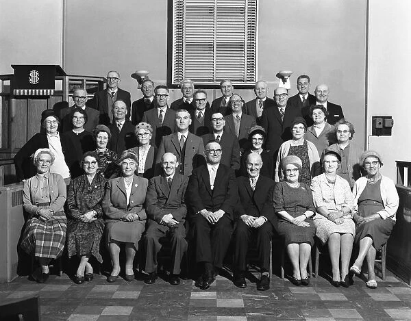 A Wesleyan church conference group from the South Yorkshire town of Mexborough, 1963
