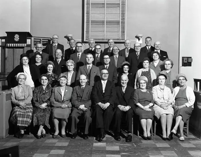 Framed Print : A Wesleyan church conference group from the South Yorkshire town of Mexborough, 1963 Framed Print : A Wesleyan church conference group from the South Yorkshire town of Mexborough, 1963