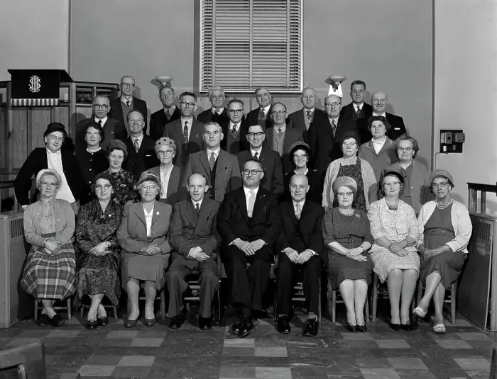 Framed Print : A Wesleyan church congregation, Mexborough, South Yorkshire, 1963 Framed Print : A Wesleyan church congregation, Mexborough, South Yorkshire, 1963