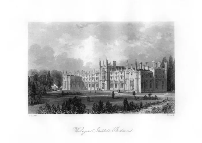 Framed Print : Wesleyan Institute, Richmond, 19th century. Artist: Henry Adlard Framed Print : Wesleyan Institute, Richmond, 19th century. Artist: Henry Adlard
