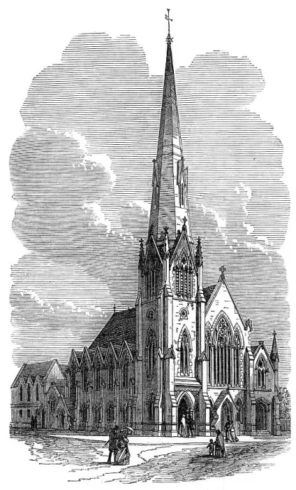 Framed Print : Wesleyan Methodist Church, North Brixton, 1870. Creator: Unknown Framed Print : Wesleyan Methodist Church, North Brixton, 1870. Creator: Unknown