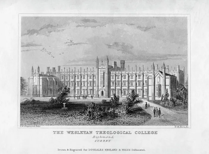 Framed Print : The Wesleyan Theological College, Richmond, Surrey, mid 19th century. Artist: WM Dore Framed Print : The Wesleyan Theological College, Richmond, Surrey, mid 19th century. Artist: WM Dore