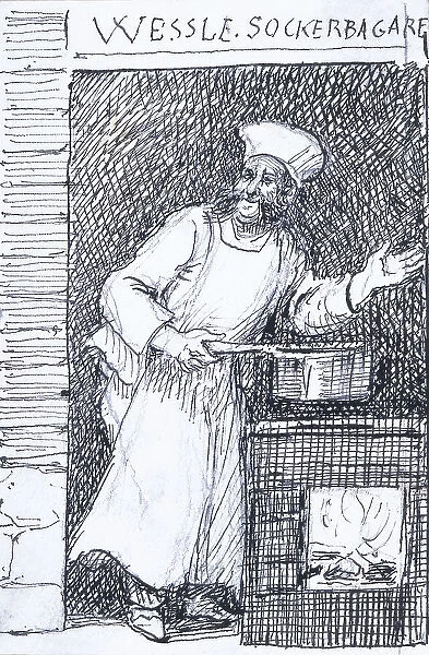 'Wessle, sugar baker'. Vaxholm, 1874. Creator: Fritz von Dardel. 'Wessle, sugar baker'. Vaxholm, 1874. Creator: Fritz von Dardel